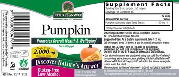 Nature's Answer Pumpkin - herbal supplement