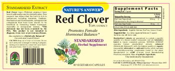Nature's Answer Red Clover Tops Extract - 
