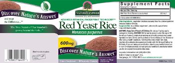 Nature's Answer Red Yeast Rice 600 mg - supplement