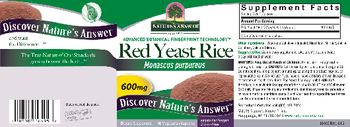 Nature's Answer Red Yeast Rice 600 mg - supplement
