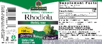 Nature's Answer Rhodiola 100 mg - herbal supplement