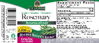 Nature's Answer Rosemary 2,000 mg - herbal supplement