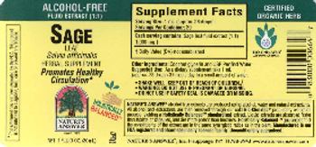 Nature's Answer Sage Leaf - herbal supplement