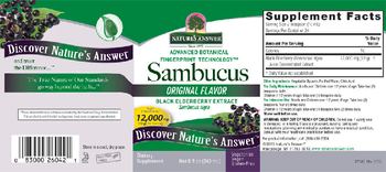 Nature's Answer Sambucus 12,000 mg - supplement