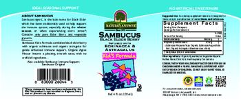 Nature's Answer Sambucus Black Elder Berry Infused With Echinacea & Astragalus - 