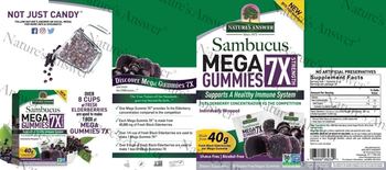 Nature's Answer Sambucus Mega Gummies 7X Strength Alcohol-Free - supplement