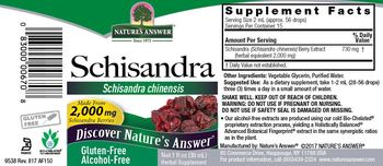 Nature's Answer Schisandra Alcohol-Free - herbal supplement