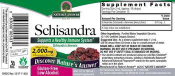 Nature's Answer Schisandra - herbal supplement