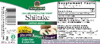 Nature's Answer Shiitake 2,000 mg - herbal supplement