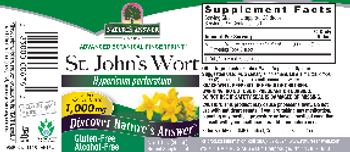 Nature's Answer St. John?s Wort 1,000 mg Alcohol-Free - herbal supplement