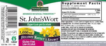 Nature's Answer St. John's Wort 1,000 mg - herbal supplement