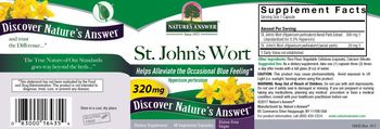 Nature's Answer St. John’s Wort 320 mg - supplement