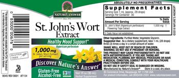Nature's Answer St. John's Wort Extract Alcohol-Free - herbal supplement