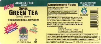 Nature's Answer Super Green Tea Alcohol-Free - standardized herbal supplement