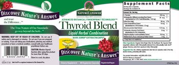 Nature's Answer Thyroid Blend - supplement