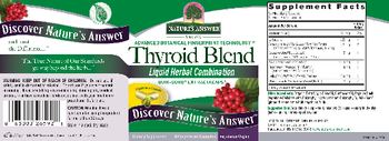 Nature's Answer Thyroid Blend - supplement