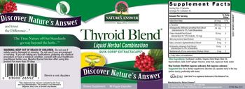 Nature's Answer Thyroid Blend - supplement
