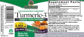 Nature's Answer Turmeric-3 - herbal supplement
