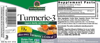 Nature's Answer Turmeric-3 Alcohol-Free - herbal supplement