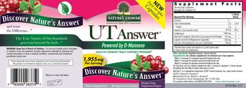 Nature's Answer UT Answer - supplement