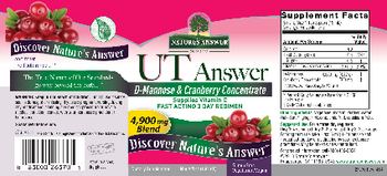 Nature's Answer UT Answer - supplement