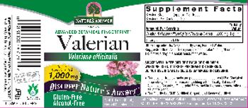 Nature's Answer Valerian 1,000 mg - herbal supplement