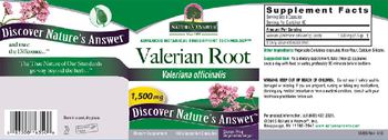Nature's Answer Valerian Root 1,500 mg - supplement
