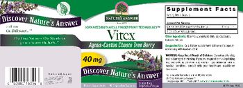 Nature's Answer Vitex 40 mg - supplement
