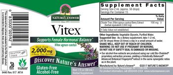 Nature's Answer Vitex Alcohol-Free - herbal supplement