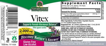 Nature's Answer Vitex - herbal supplement