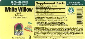 Nature's Answer White Willow Bark - herbal supplement