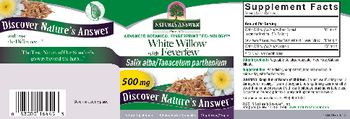 Nature's Answer White Willow with Feverfew 500 mg - supplement