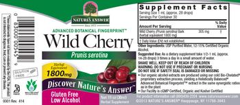 Nature's Answer Wild Cherry 1800 mg - herbal supplement