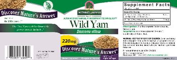 Nature's Answer Wild Yam 220 mg - supplement