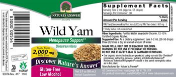 Nature's Answer Wild Yam - herbal supplement