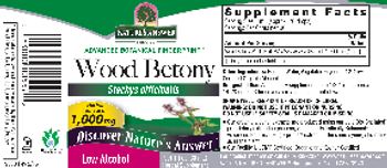 Nature's Answer Wood Betony - herbal supplement