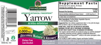 Nature's Answer Yarrow 2,000 mg - herbal supplement