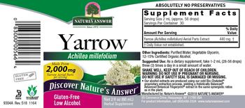 Nature's Answer Yarrow - herbal supplement