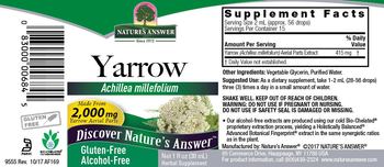 Nature's Answer Yarrow Alcohol-Free - herbal supplement