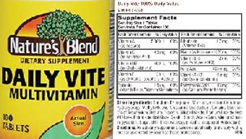 Nature's Blend Daily Vite - supplement