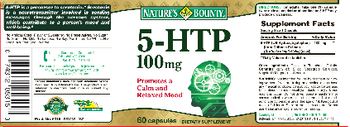 Nature's Bounty 5-HTP 100 mg - supplement