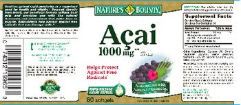 Nature's Bounty Acai - supplement