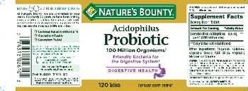 Nature's Bounty Acidophilus Probiotic - supplement