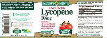 Nature's Bounty Advanced Lycopene 10 mg - supplement