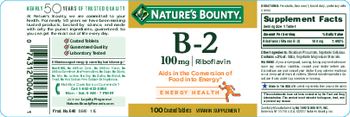 Nature's Bounty B-2 100 mg - vitamin supplement