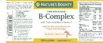 Nature's Bounty B-Complex with Folic Acid plus Vitamin C - vitamin supplement