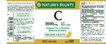 Nature's Bounty C 1000 mg With Rose Hips - vitamin supplement
