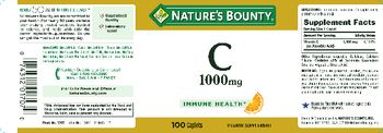 Nature's Bounty C-1000 mg - vitamin supplement