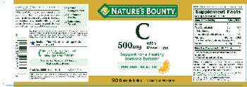 Nature's Bounty C 500 mg with Rose Hips Natural Orange Flavor - vitamin supplement