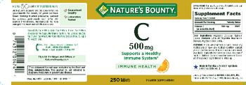 Nature's Bounty C 500 mg - vitamin supplement